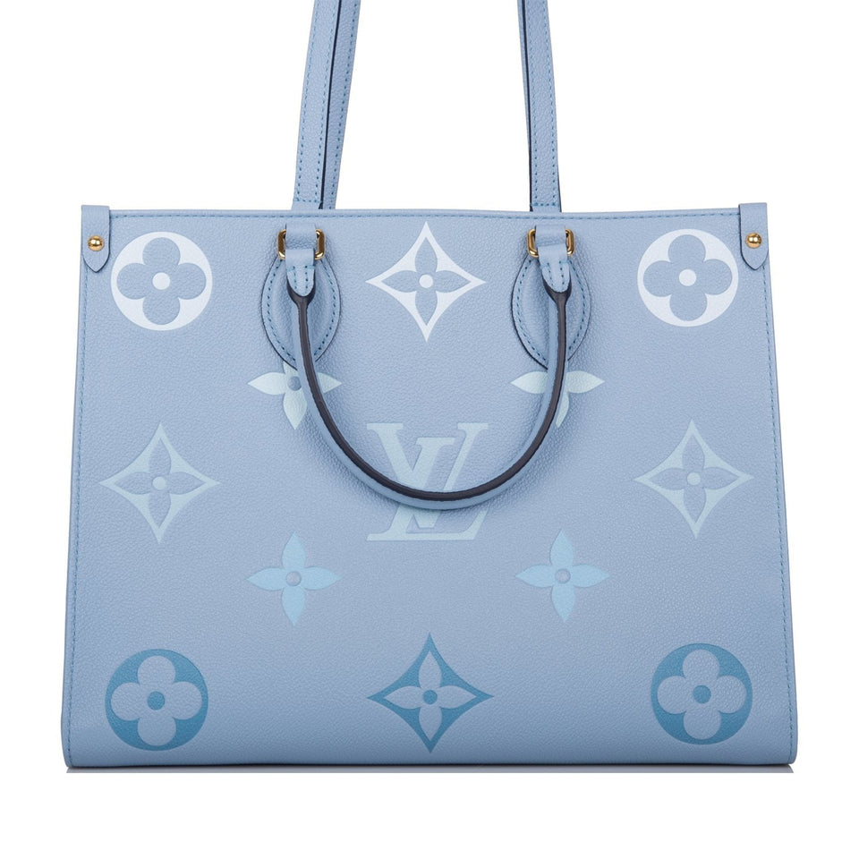Louis Vuitton Summer Blue By The Pool Empreinte Giant Monogram OnTheGo MM Tote