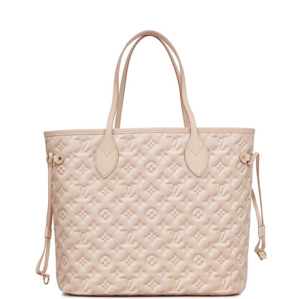 Louis Vuitton Stardust Pale Beige Monogram Empreinte Neverfull MM Tote