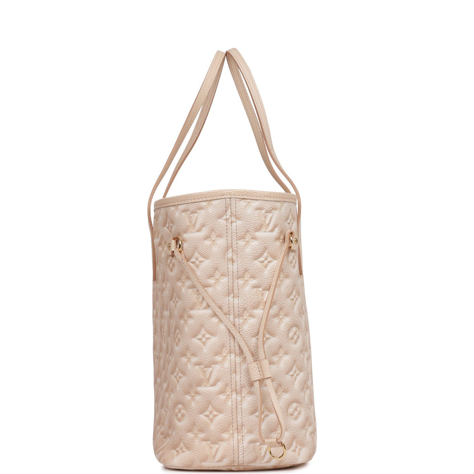 Louis Vuitton Stardust Pale Beige Monogram Empreinte Neverfull MM Tote