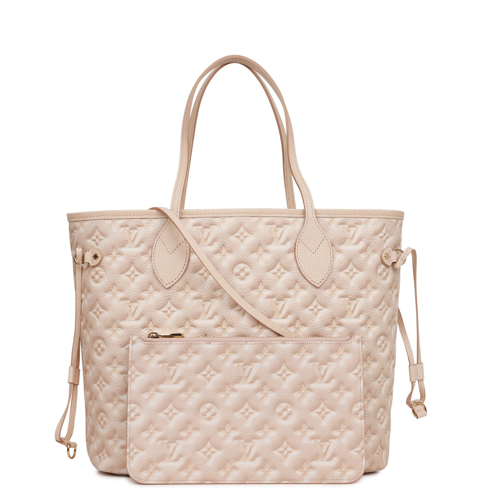 Louis Vuitton Stardust Pale Beige Monogram Empreinte Neverfull MM Tote