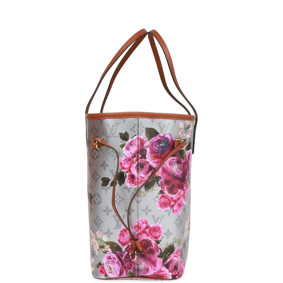 Louis Vuitton LV Garden Metallic Monogram Neverfull MM Tote