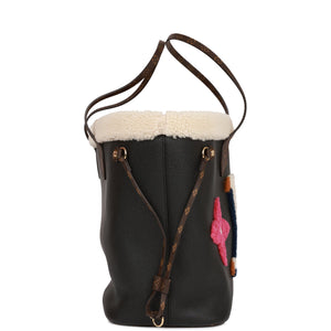 Louis Vuitton Teddy Monogram Shearling Neverfull MM Tote