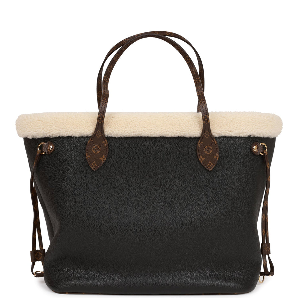 Louis Vuitton Teddy Monogram Shearling Neverfull MM Tote