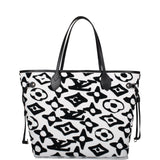 Louis Vuitton x UF Black and White Tufted Monogram Neverfull MM Tote