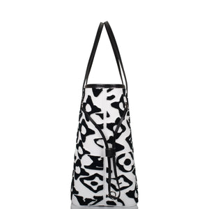 Louis Vuitton x UF Black and White Tufted Monogram Neverfull MM Tote