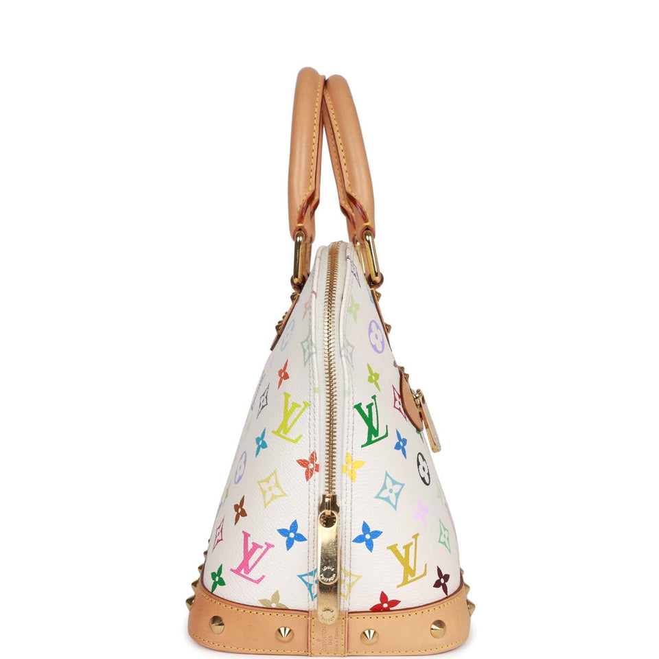 Louis Vuitton Monogram Multicolor White Alma Handbag