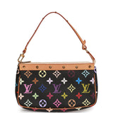 Louis Vuitton Monogram Multicolor Black Pochette Accessories Clutch