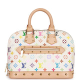 Louis Vuitton Monogram Multicolor White Alma PM Gold Hardware Handbag