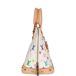 Louis Vuitton Monogram Multicolor White Alma PM Gold Hardware Handbag