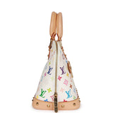 Louis Vuitton Monogram Multicolor White Alma PM Gold Hardware Handbag