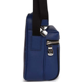 Louis Vuitton Outdoor Messenger Blue Taiga Monogram Silver Hardware Handbag