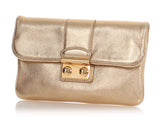 Louis Vuitton Gold Sofia Coppola SC Slim Clutch