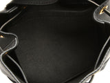Louis Vuitton Mini Black Leather Lockme Backpack