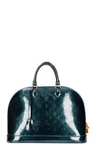 Louis Vuitton Alma GM MNG Vernis Petrol Handbag