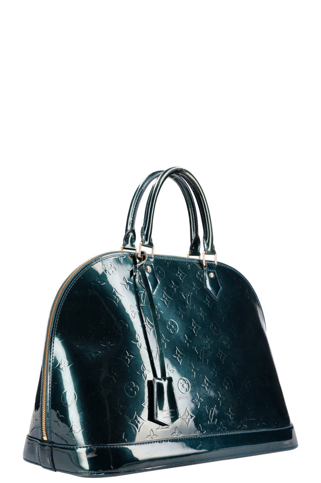 Louis Vuitton Alma GM MNG Vernis Petrol Handbag