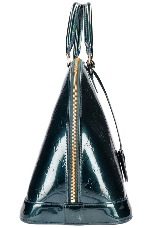 Louis Vuitton Alma GM MNG Vernis Petrol Handbag
