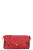 Louis Vuitton Felicie Pochette MNG Empreinte Red Clutch