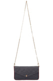 Louis Vuitton Felicie Pochette MNG Empreinte Navy Clutch