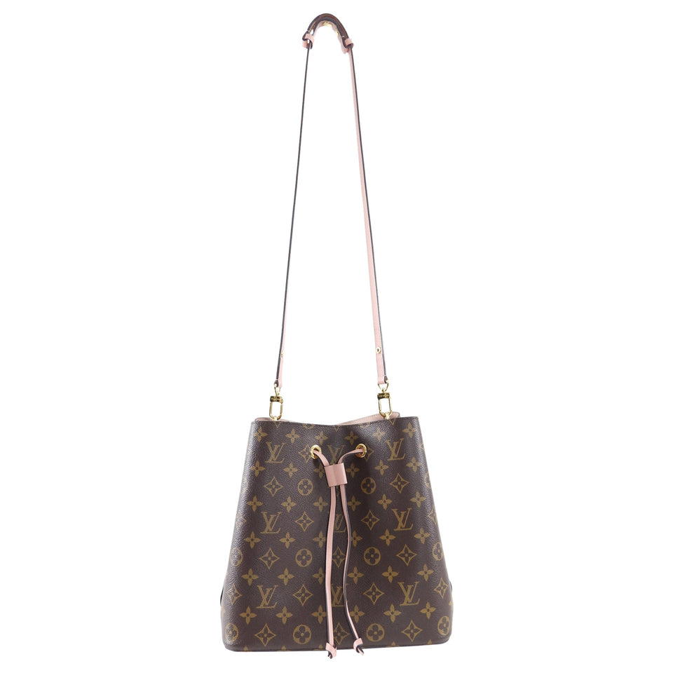 Louis Vuitton Monogram Canvas Neo Noe MM Rose Poudre Drawstring Bag