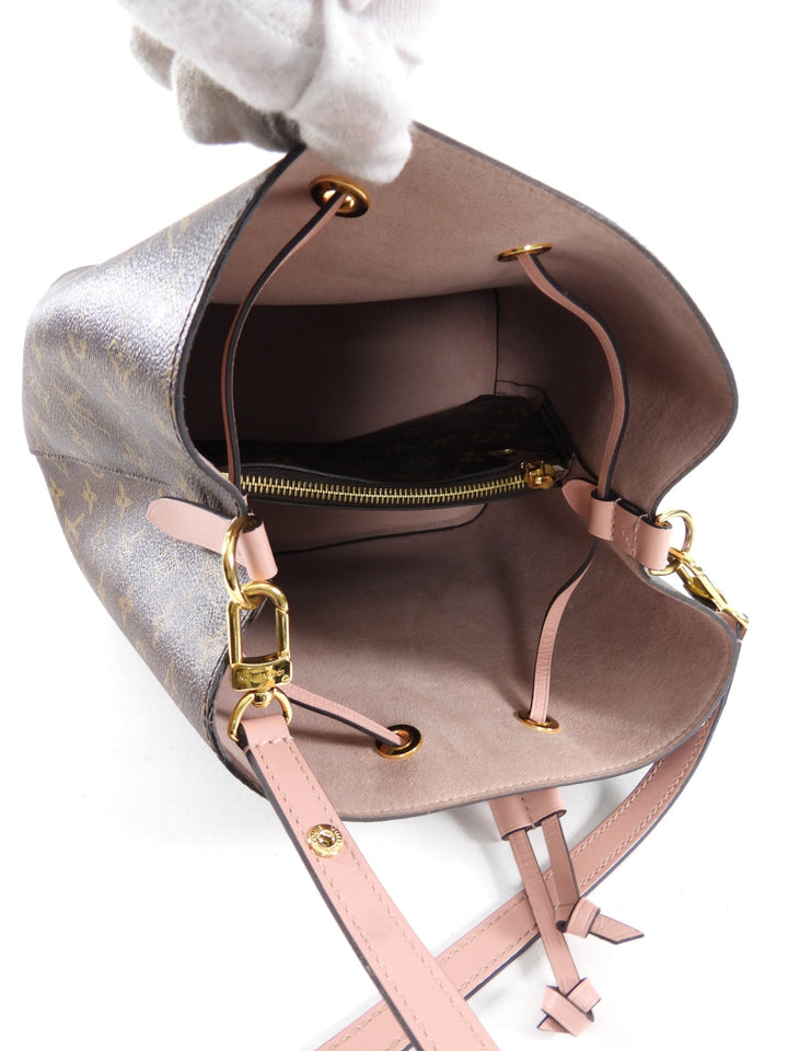 Louis Vuitton Monogram Canvas Neo Noe MM Rose Poudre Drawstring Bag