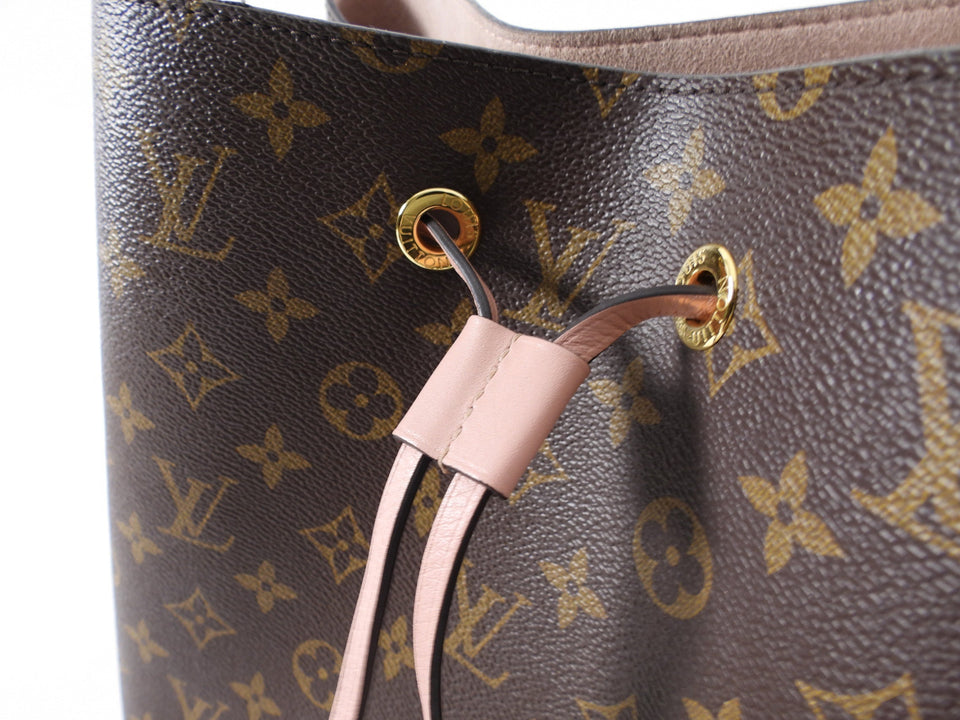 Louis Vuitton Monogram Canvas Neo Noe MM Rose Poudre Drawstring Bag