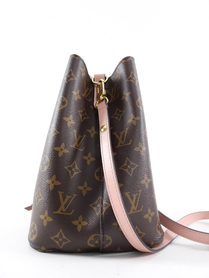 Louis Vuitton Monogram Canvas Neo Noe MM Rose Poudre Drawstring Bag