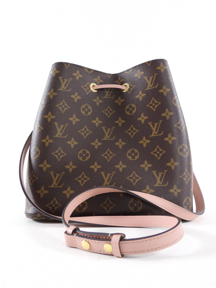 Louis Vuitton Monogram Canvas Neo Noe MM Rose Poudre Drawstring Bag
