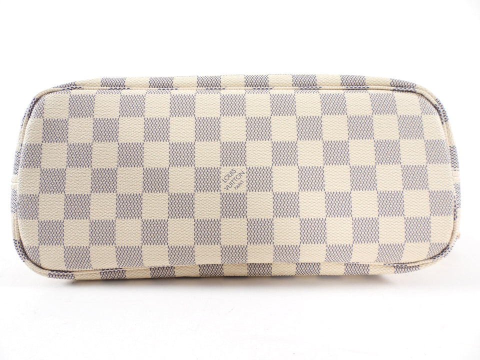 Louis Vuitton Damier Azur Neverfull MM Tote Bag with Insert