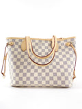 Louis Vuitton Damier Azur Neverfull MM Tote Bag with Insert