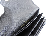 Louis Vuitton Black Monogram Empreinte Leather Clemence Zip Wallet