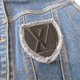 Louis Vuitton BLUE DENIM & PATCHES SLEEVELESS DRESS