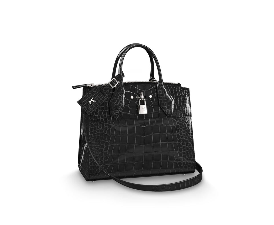 Louis Vuitton PYTHON CITY STEAMER Handbag