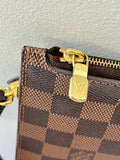 Louis Vuitton DAMIER EBENE MM GM POCHETTE CERISE