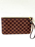 Louis Vuitton DAMIER EBENE MM GM POCHETTE CERISE