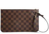 Louis Vuitton DAMIER EBENE MM GM POCHETTE CERISE