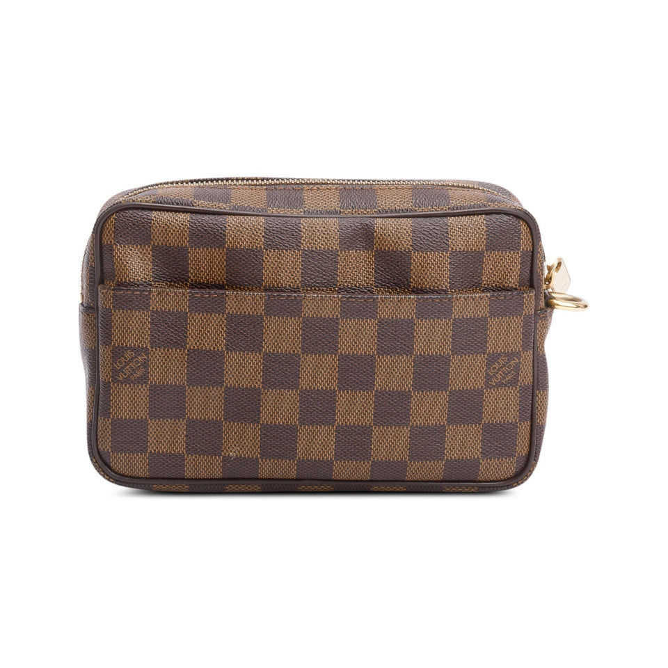 Louis Vuitton Damier Ebene Macao Wristlet Clutch