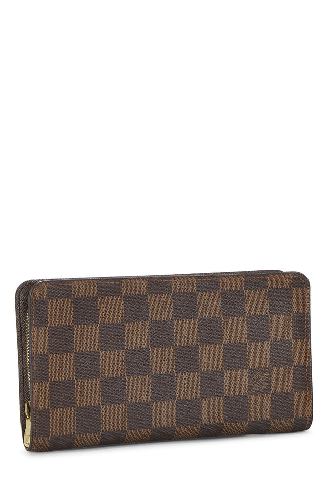 Louis Vuitton DAMIER EBENE PORTE MONNAIE ZIPPY WALLET