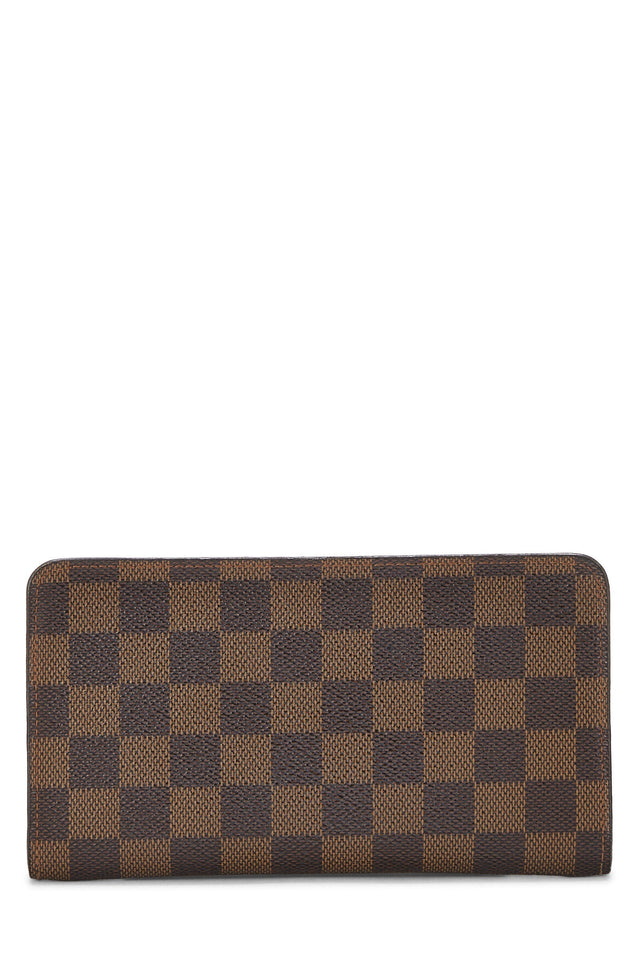 Louis Vuitton DAMIER EBENE PORTE MONNAIE ZIPPY WALLET
