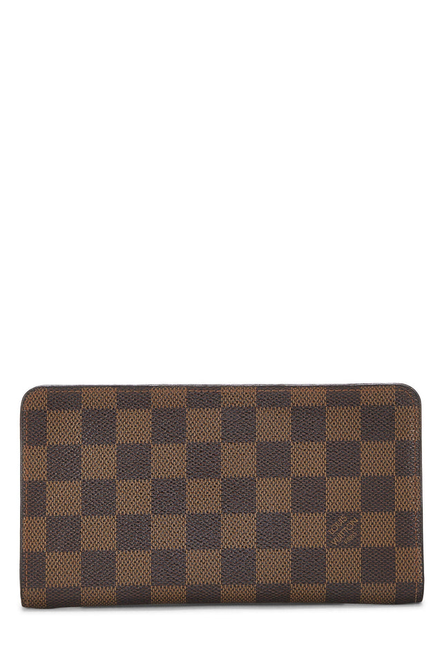 Louis Vuitton DAMIER EBENE PORTE MONNAIE ZIPPY WALLET