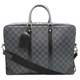 Louis Vuitton DAMIER GRAPHITE PORTE DOCUMENTS VOYAGE PM BAG