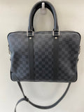 Louis Vuitton DAMIER GRAPHITE PORTE DOCUMENTS VOYAGE PM BAG