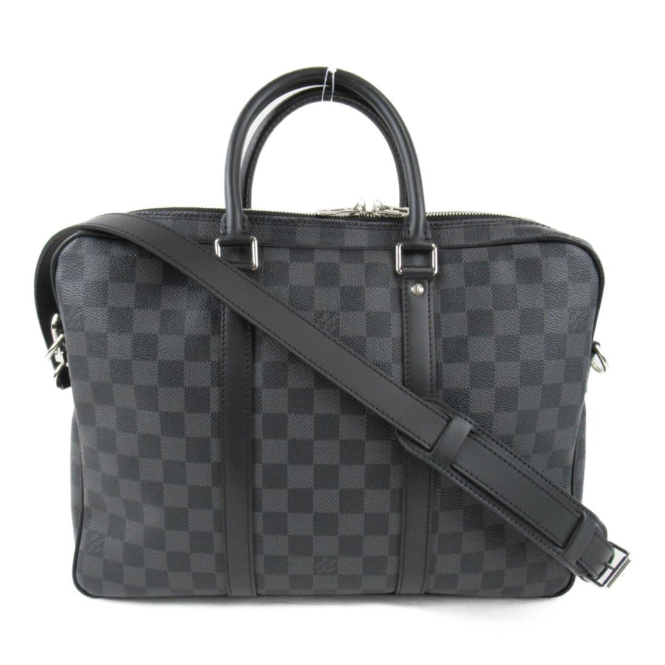 Louis Vuitton DAMIER GRAPHITE PORTE DOCUMENTS VOYAGE PM BAG