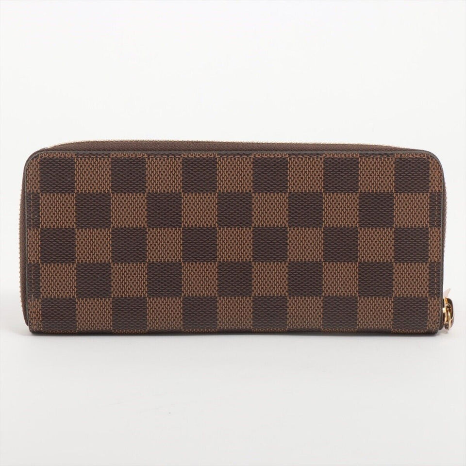 Louis Vuitton PORTEFEUILLE CLÉMENCE WALLET DAMIER EBENY ROSE BALLERINE