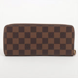 Louis Vuitton PORTEFEUILLE CLÉMENCE WALLET DAMIER EBENY ROSE BALLERINE