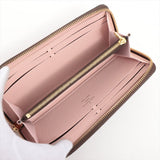 Louis Vuitton PORTEFEUILLE CLÉMENCE WALLET DAMIER EBENY ROSE BALLERINE