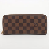 Louis Vuitton PORTEFEUILLE CLÉMENCE WALLET DAMIER EBENY ROSE BALLERINE