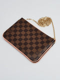 Louis Vuitton DAMIER EBÈNE Double Zip Pochette