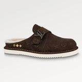 Louis Vuitton EASY FUR LINING MONOGRAM MULES