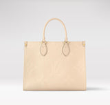 Louis Vuitton EMPREINTE LEATHER GIANT MONOGRAM ONTHEGO TOTE BAG