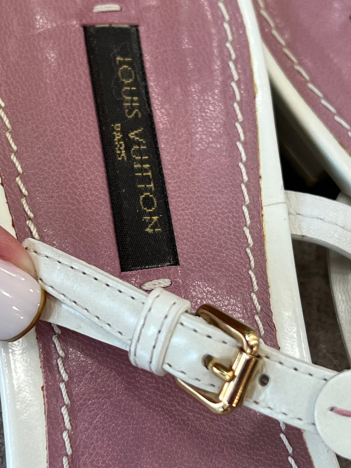 Louis Vuitton T-STRAP MONOGRAM FLOWER FLIP-FLOP SANDALS